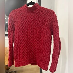 Vintage ARAN MOR 100% Merino Wool Cable Knit Sweater 🇮🇪